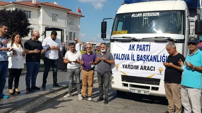 AK PARTİ’DEN AFET BÖLGESİ KASTAMONU’YA YARDIM KAMYONU