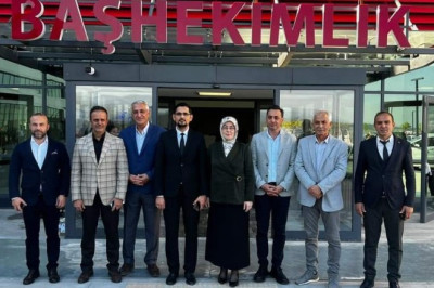 AKYOL  VE GÜÇLÜ'DEN YENİ DEVLET HASTANESİNDE TEDAVİ GÖRENLERE GEÇMİŞ OLSUN ZİYARETİ