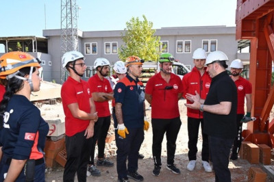 BAŞKAN TUTUK TATBİKATA KATILDI