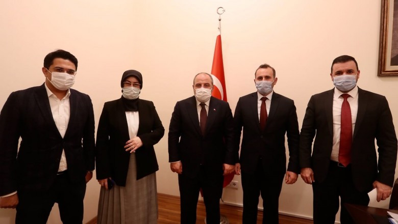 BAŞKAN VEKİLİ TUTUK SANAYİ VE TEKNOLOJİ BAKANI MUSTAFA VARANK’I ZİYARET ETTİ