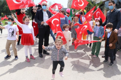 ÇİFTLİKKÖY’DE 23 NİSAN COŞKUSU YAŞANDI