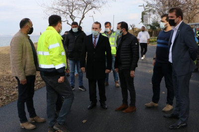 DOĞU SAHİL BANDINDA BİSİKLET VE YÜRÜYÜŞ YOLU TAMAMLANDI