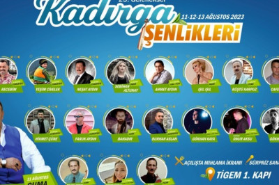 KADIRGA ŞENLİKLERİ BAŞLIYOR