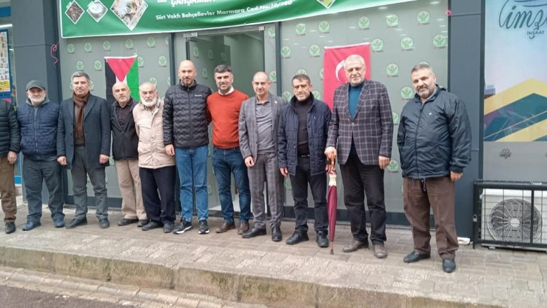 Siirt Vakfı Yalova Şubesi'nden Filistine 188 Bin TL Bağış