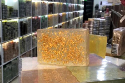 Tanesi 400 lira olan altınlı sabun, 4 ülkeye ihraç ediliyor