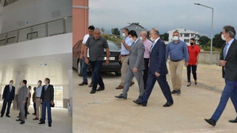 VALİ EROL VE İL MİLLİ EĞİTİM MÜDÜRÜ YENİYOL OKUL İNŞAATLARINI  DENETLEDİ!