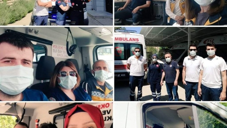 YALOVA 112 ACİL EKİPLERİNİN ZORLU  “KOVİD-19” MÜCADELESİ