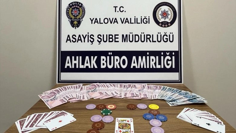Yalova'da kumar oynayanlara 51 bin 400 lira ceza