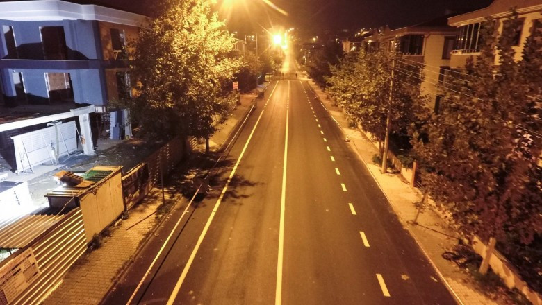 YAYA VE YOL ŞERİT ÇİZGİLERİ ÇİZİLDİ