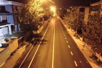 YAYA VE YOL ŞERİT ÇİZGİLERİ ÇİZİLDİ