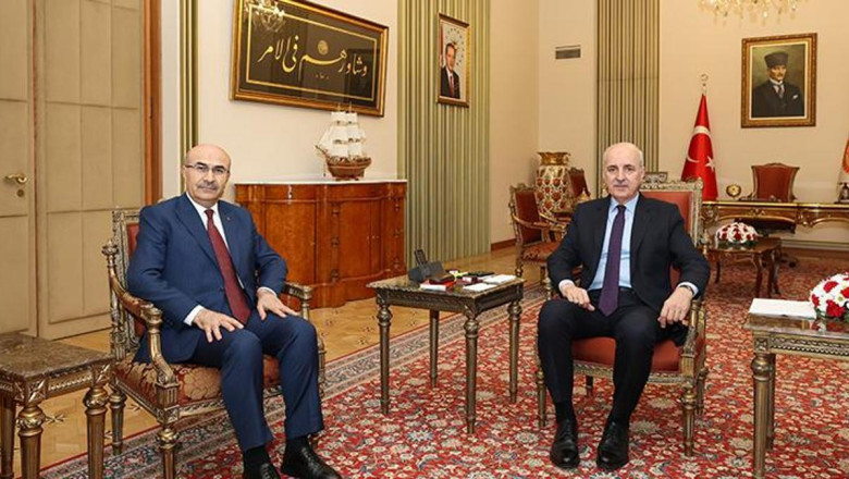 TBMM Başkanı Kurtulmuş, Emniyet Genel Müdürü Demirtaş'ı kabul etti