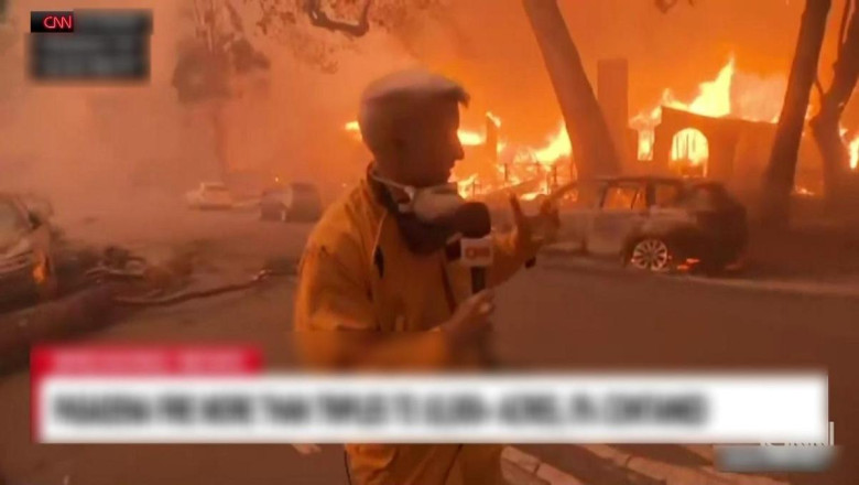 CNN International aktardı: ALEVLERİN TAM İÇİNDEN!