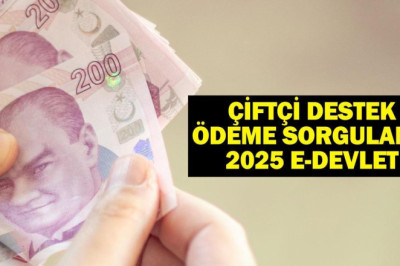 ÇİFTÇİ DESTEK ÖDEME SORGULAMA 2025 e-DEVLET: Tarımsal destekleme ödemeleri sorgulama nasıl yapılır?