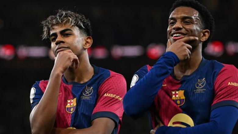 7 gollü maçta Süper Kupa'nın sahibi Barcelona oldu