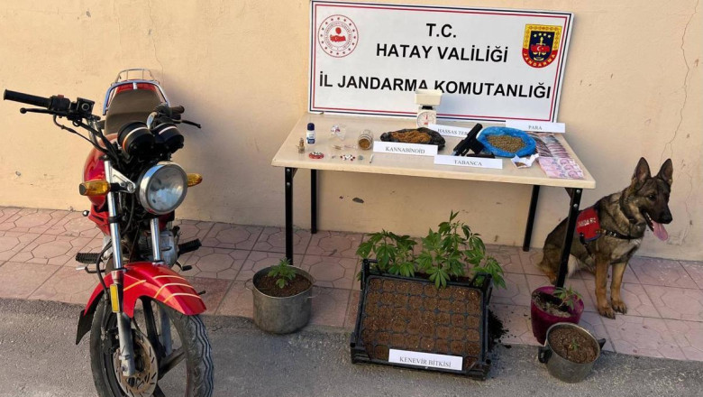 Hatay’da gerçekleştirilen operasyonda uyuşturucu ve silah ele geçirildi