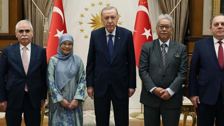 Cumhurbaşkanı Erdoğan, Malezya yüksek mahkeme başkanlarını kabul etti