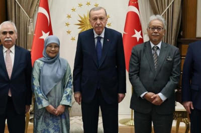 Cumhurbaşkanı Erdoğan, Malezya yüksek mahkeme başkanlarını kabul etti