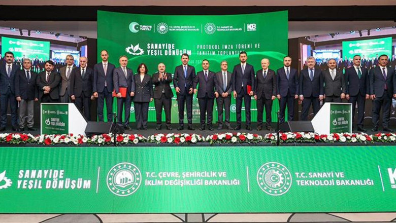 İki bakanlık arasında 'Sanayide Yeşil Dönüşüm' protokolü