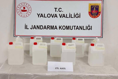 Yalova Jandarması Litrelerce Alkol Ele Geçirdi!