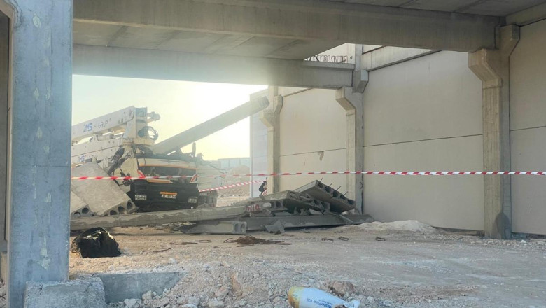 Çalıştığı inşaatta başına beton blok düşen vinç operatörü öldü