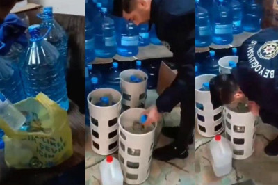 Beyoğlu'nda sucu dükkanına sahte içki operasyonu: Damacana ve bidonlarda 72 litre ele geçirildi | Video Haber