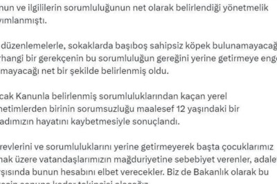 Bakan Yumaklı'dan Hakkari'deki köpek saldırısına ilişkin açıklama