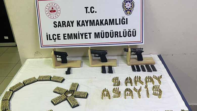 Evinde silah bulunan şüpheli gözaltında