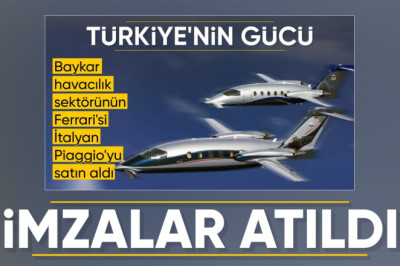 İtalyan devi Piaggio Aerospace'in Baykar'a devri için ilk imza atıldı