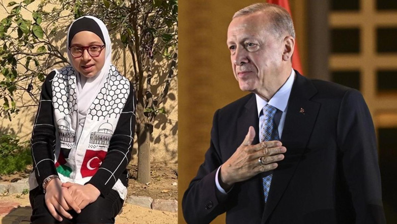 Filistinli Tesnim'den Cumhurbaşkanı Erdoğan'a duygu dolu mektup