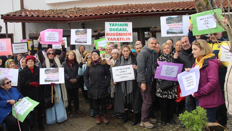 Yalova Halkı, Güneyköy’deki Taş Ocağı Toplantısı’na Engel Oldu!