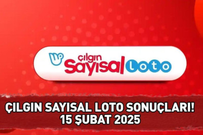 ÇILGIN SAYISAL LOTO SONUÇLARI AÇIKLANDI 15 ŞUBAT 2025 |  Çılgın Sayısal Loto sonuçları nasıl öğrenilir? 599.642.868,45 TL büyük ikramiye devretti!
