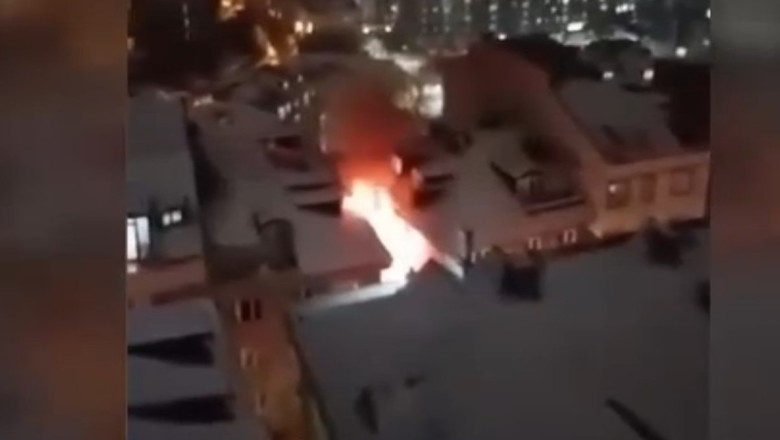 Kağıthane'de apartmanda yangın