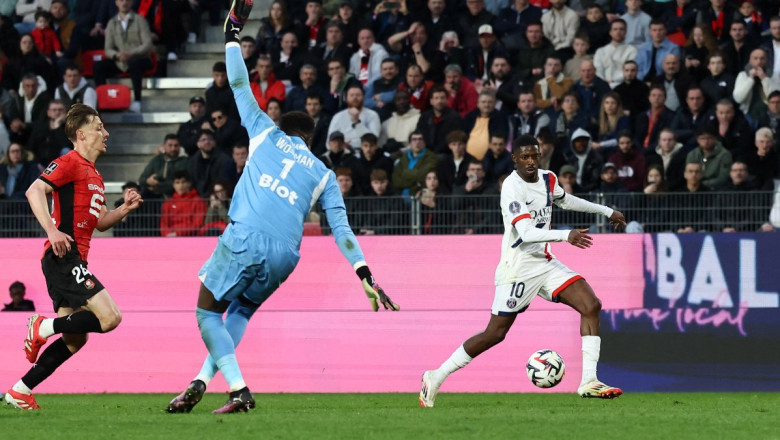 PSG'den, Rennes deplasmanında farklı skor