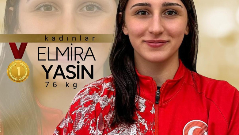Elmira Yasin, U23 Avrupa Güreş Şampiyonası'nın 76 kilogram kategorisinde Avrupa şampiyonu oldu