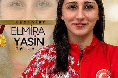 Elmira Yasin, U23 Avrupa Güreş Şampiyonası'nın 76 kilogram kategorisinde Avrupa şampiyonu oldu