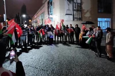 İsrail Saldırılarını Protesto Ettiler!