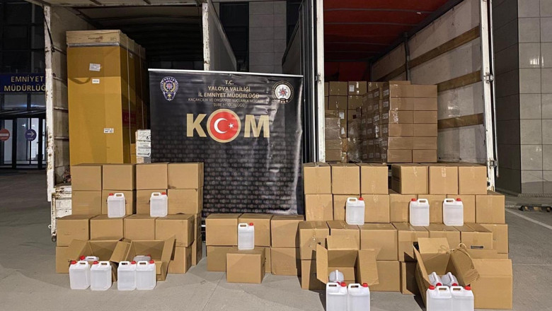 Yalova’da Kaçak Alkol Operasyonu