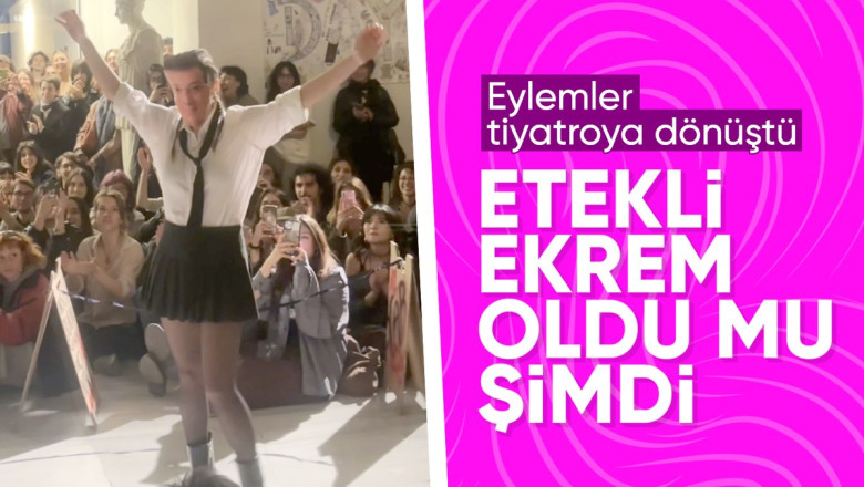 MSGSÜ öğrencilerinin Ekrem İmamoğlu maskeli defilesi