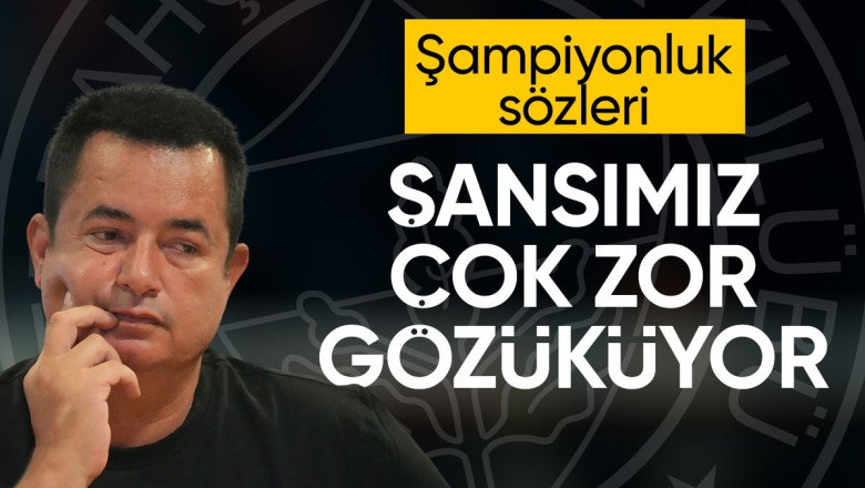 Acun Ilıcalı: Şansımız çok zor gözüküyor