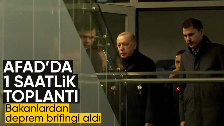 Cumhurbaşkanı Erdoğan, İstanbul’daki AFAD binasında