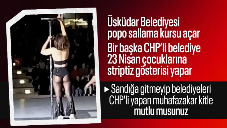 CHP'li belediyelerde skandallar bitmiyor: Erotik dans kursundan sonra direk dansı gösterisi