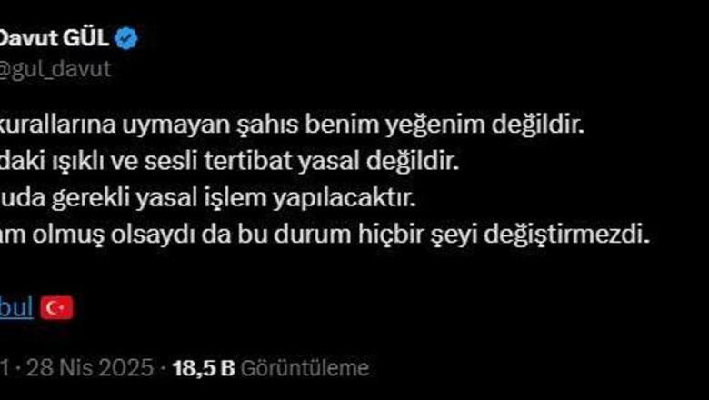 İstanbul Valisi Gül'den sosyal medyada yer alan iddialara yanıt
