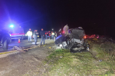 Rize'de takla atan araçtaki 3 kişi öldü