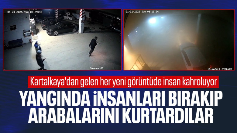 Bolu Kartalkaya'daki yangın felaketinde yeni görüntü