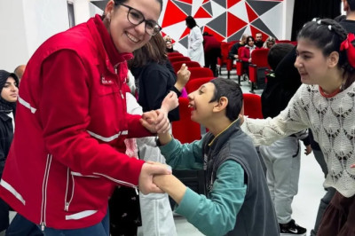 Kızılay gönüllüleri özel öğrencilere unutulmaz anlar yaşattı