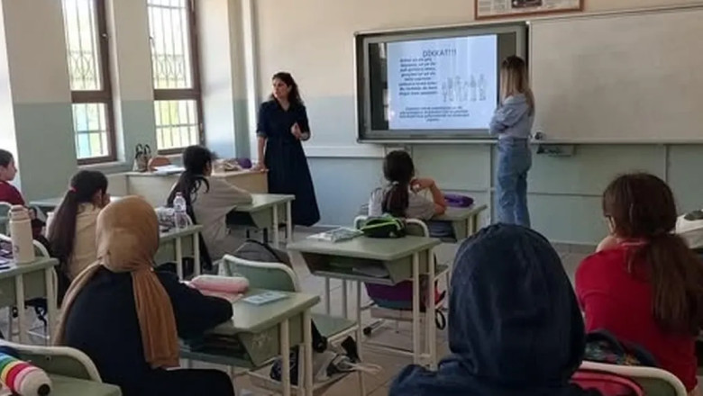 Termal Toplum Sağlığı Merkezi öğrencilere bilgilendirmelerde bulundu