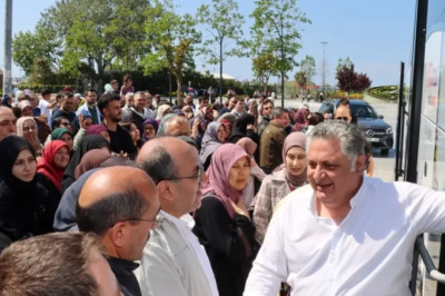 Başkan Gürel, Hac yolcusu hemşehrilerini uğurladı