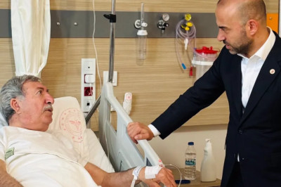 Umut Güçlü’den Güldoğan’a geçmiş olsun ziyareti