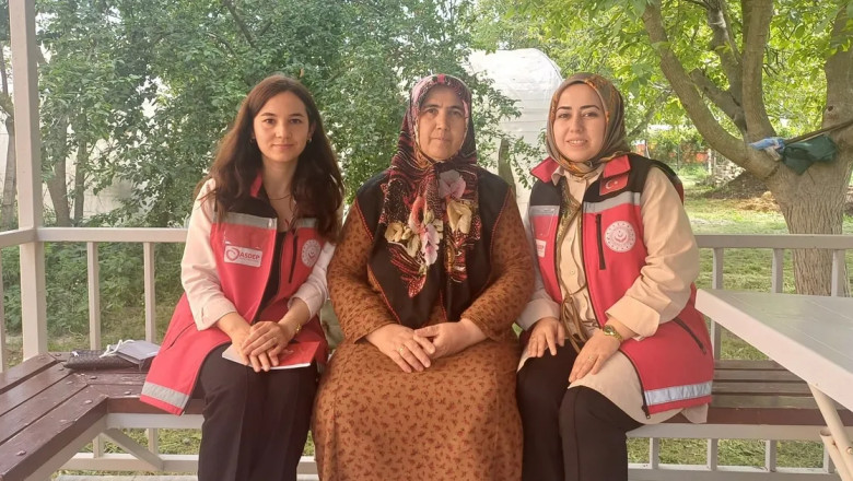 ASDEP personellerinden şehit annelerine ziyaret