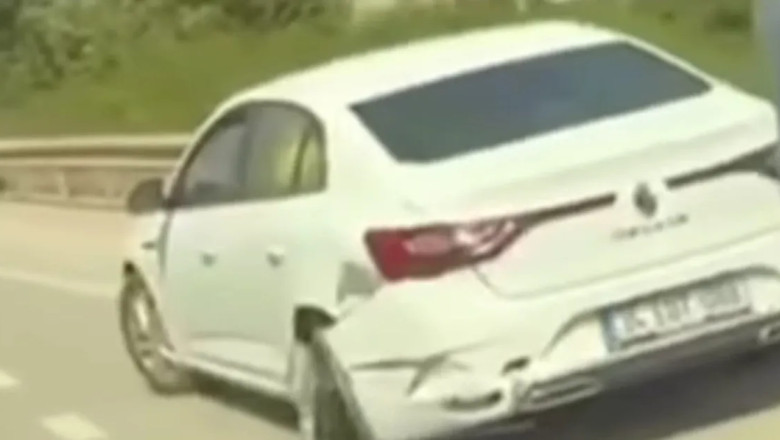 Yalova’da maddi hasarlı trafik kazası